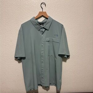 The North Face button up, Blue, X-Large